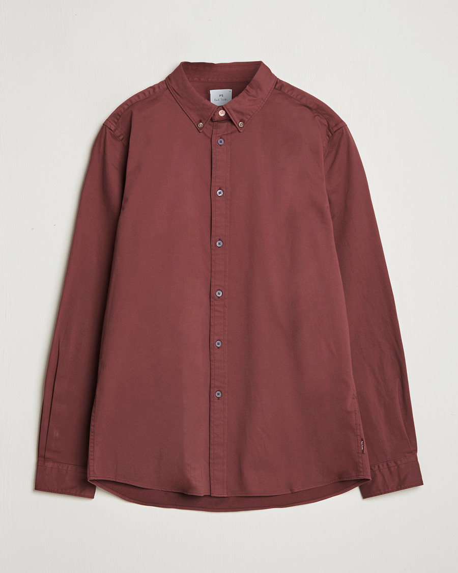 Homme | Chemises | PS Paul Smith | Regular Fit Cotton Shirt Dark Red