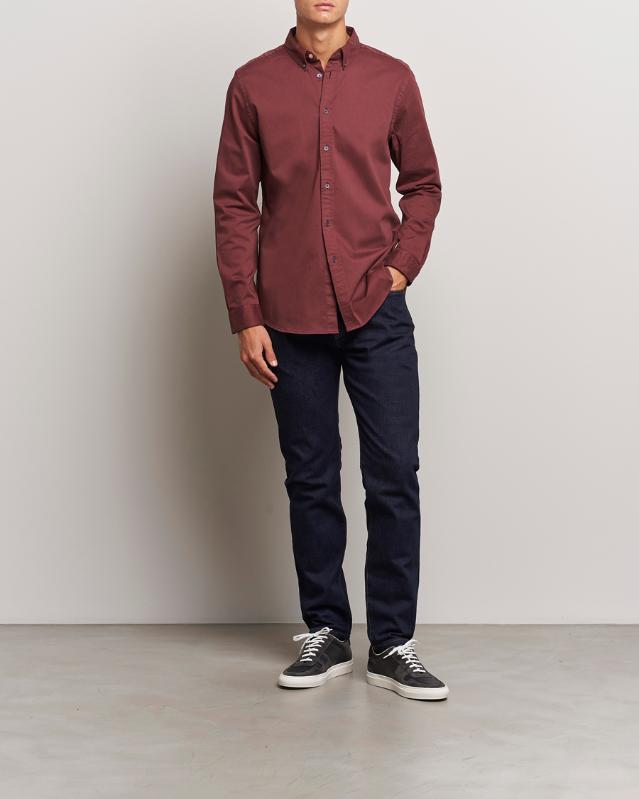 Homme | Chemises | PS Paul Smith | Regular Fit Cotton Shirt Dark Red
