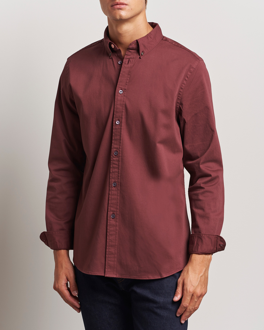 Homme | Chemises | PS Paul Smith | Regular Fit Cotton Shirt Dark Red