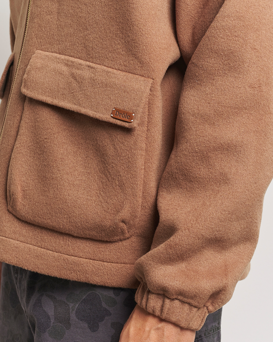 Homme | Manteaux Et Vestes | Drôle de Monsieur | La Veste Capuche Wool Camel