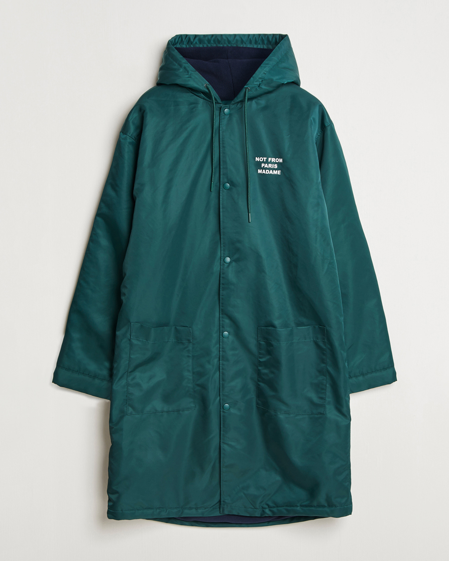 Homme | Manteaux Et Vestes | Drôle de Monsieur | La Parka Slogan Coat Dark Green