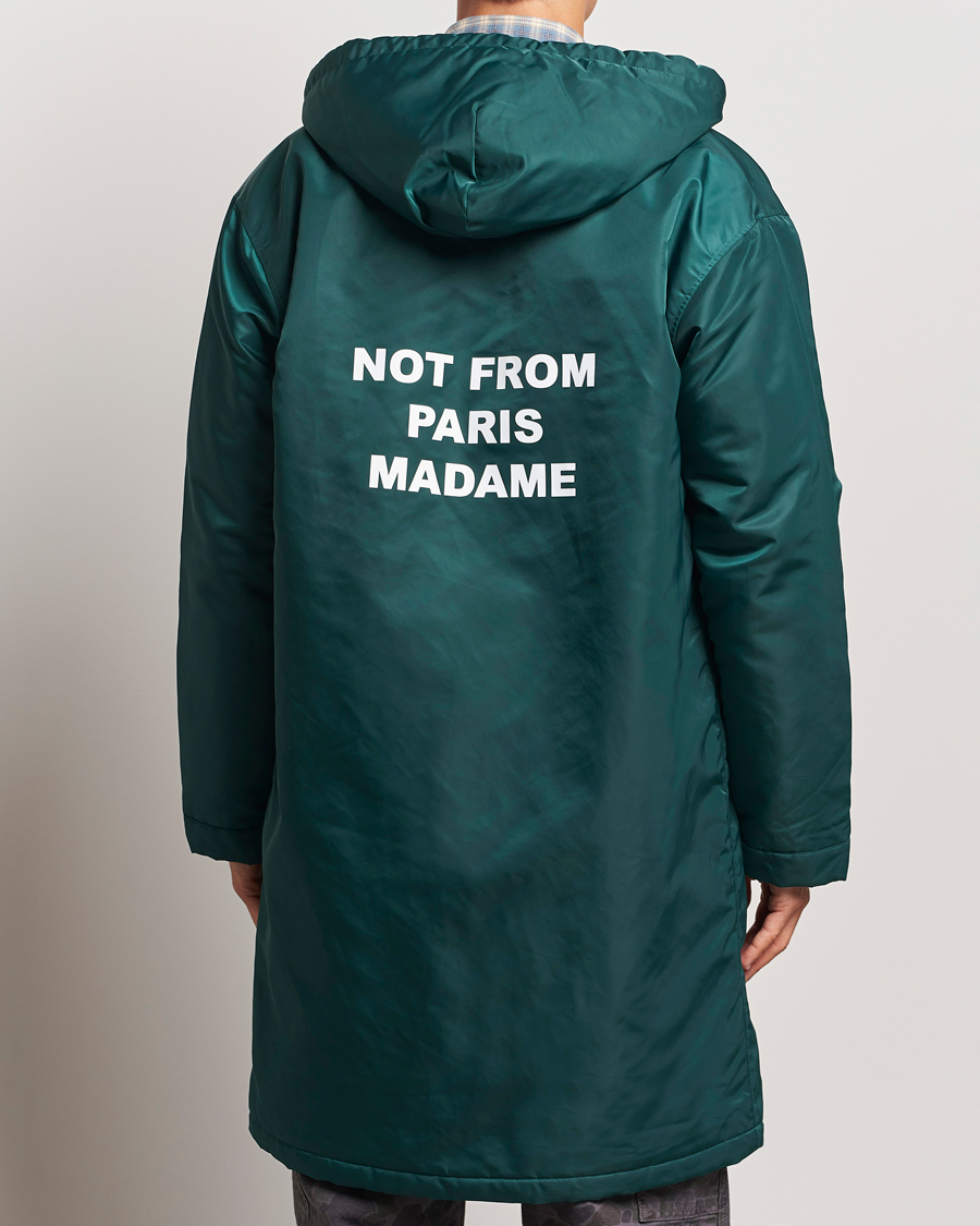 Homme | Manteaux Et Vestes | Drôle de Monsieur | La Parka Slogan Coat Dark Green