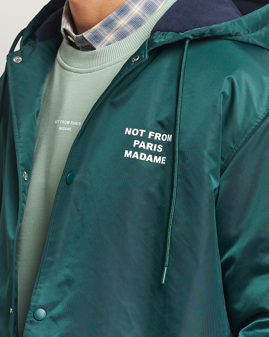 Homme | Manteaux Et Vestes | Drôle de Monsieur | La Parka Slogan Coat Dark Green