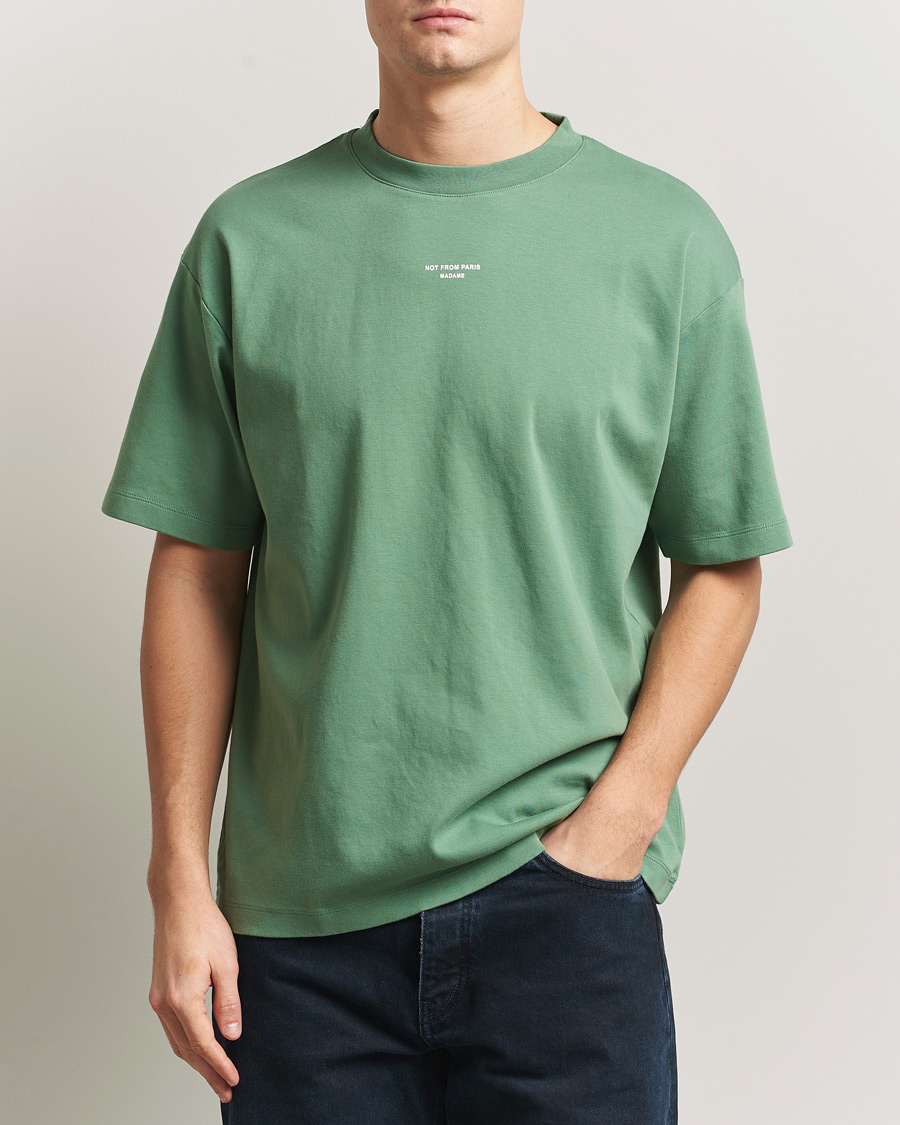Homme | T-shirts | Drôle de Monsieur | Classic Slogan T-Shirt Water Green