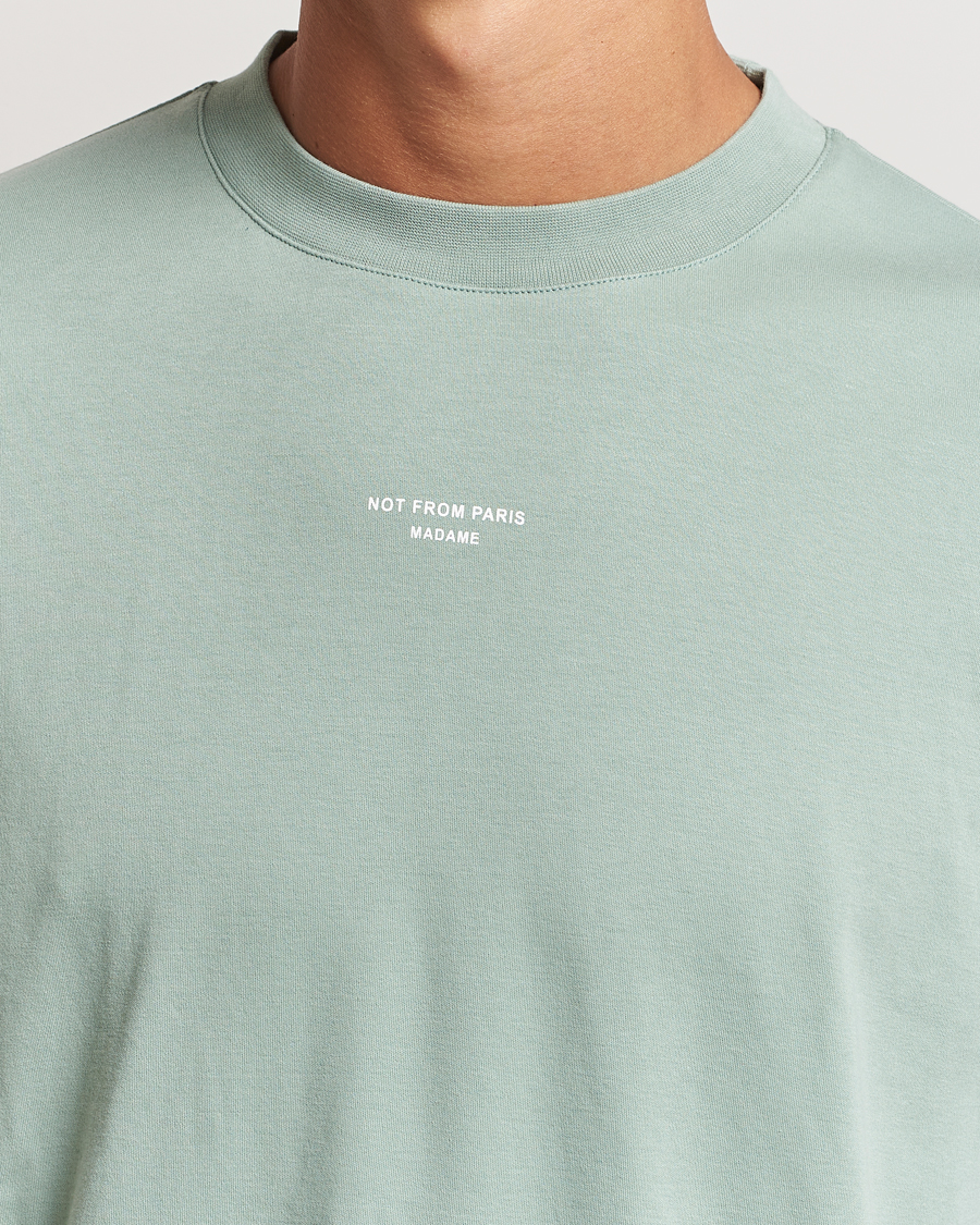 Homme | T-shirts | Drôle de Monsieur | Classic Slogan T-Shirt Water Green