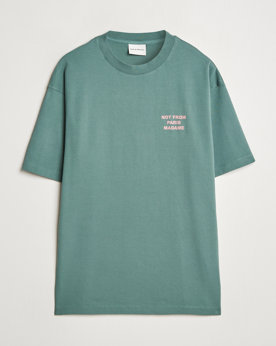 Homme | T-shirts | Drôle de Monsieur | Slogan T-Shirt Dark Green