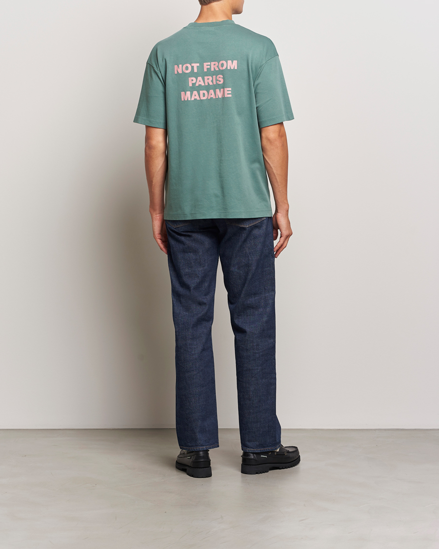 Homme | T-shirts | Drôle de Monsieur | Slogan T-Shirt Dark Green