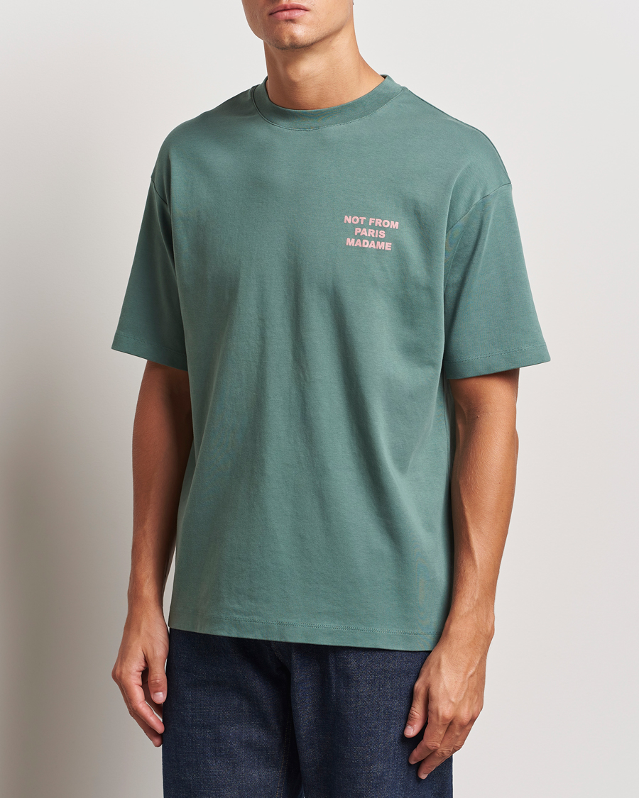 Homme | T-shirts | Drôle de Monsieur | Slogan T-Shirt Dark Green
