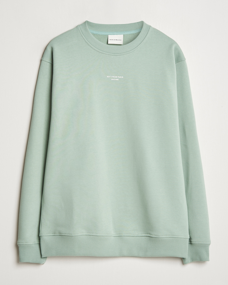 Homme | Pulls Et Tricots | Drôle de Monsieur | Classic Slogan Sweatshirt Water Green