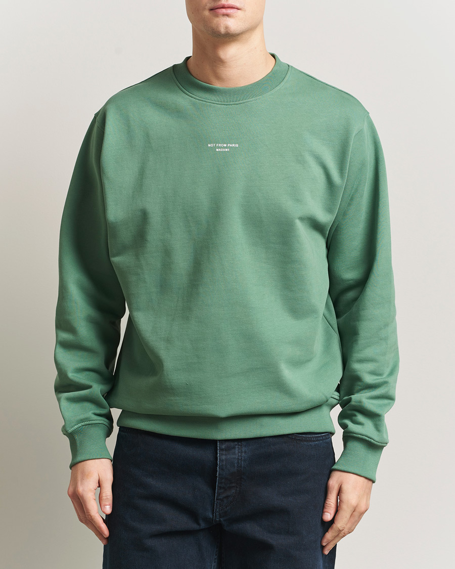 Homme | Pulls Et Tricots | Drôle de Monsieur | Classic Slogan Sweatshirt Water Green
