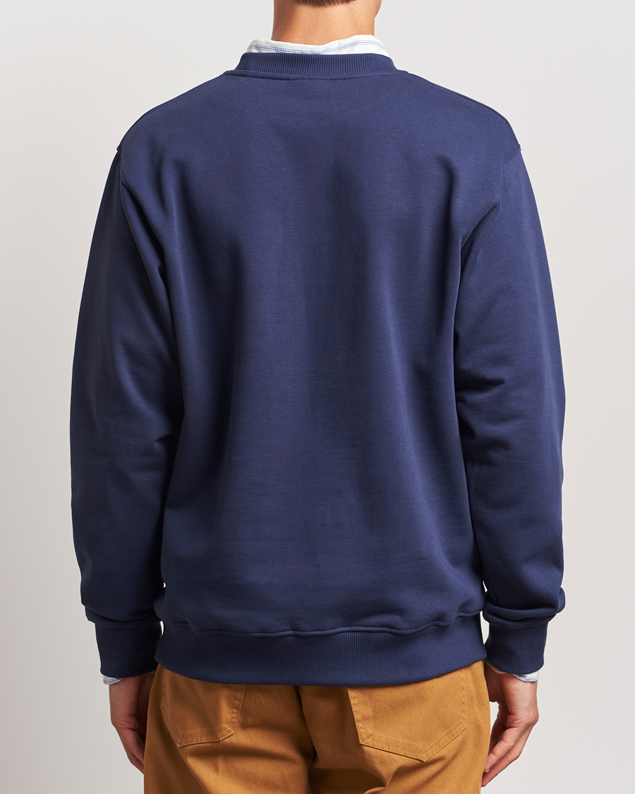 Homme | Pulls Et Tricots | Drôle de Monsieur | Flower Slogan Sweatshirt Dark Navy