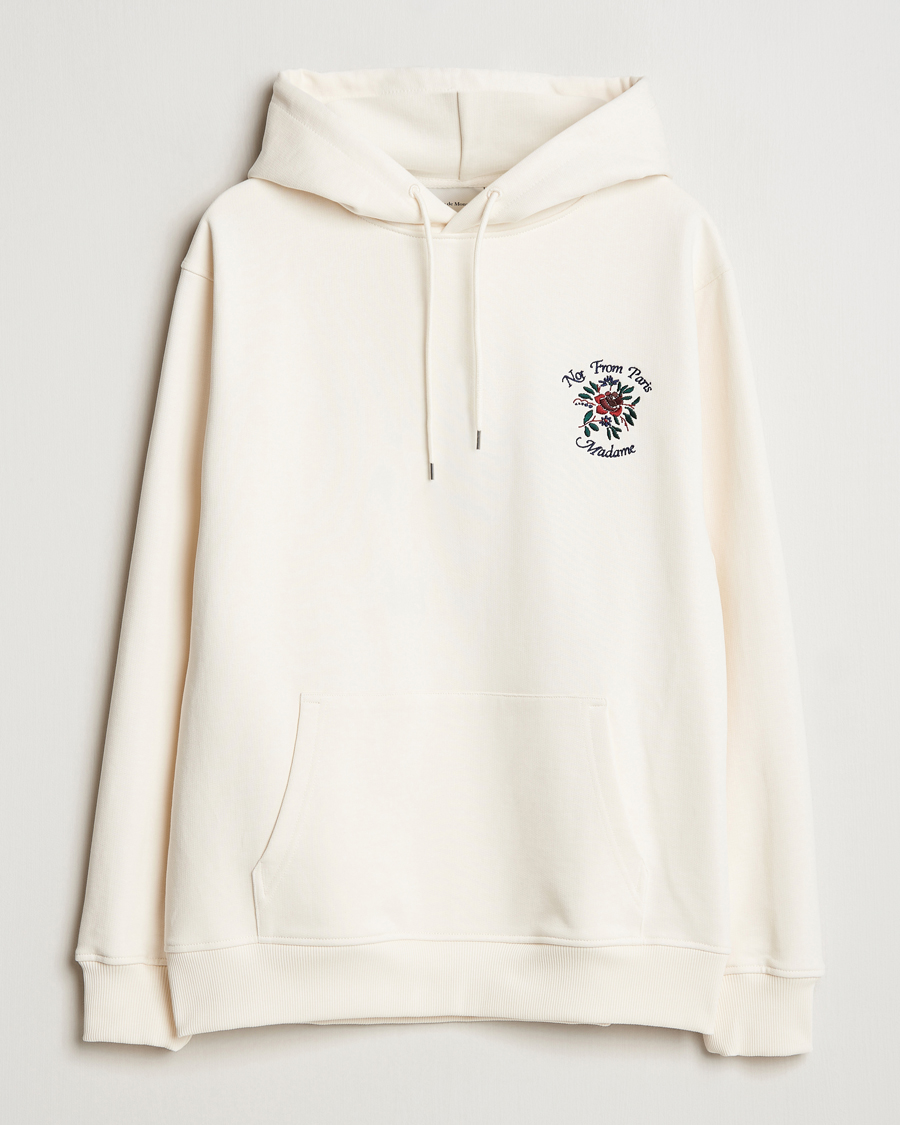 Homme | Pulls Et Tricots | Drôle de Monsieur | Flower Slogan Hoodie Cream