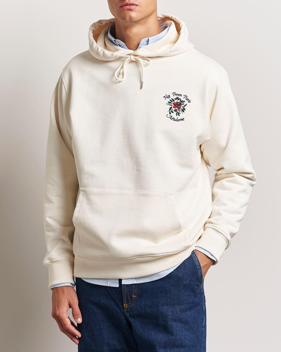 Homme | Pulls Et Tricots | Drôle de Monsieur | Flower Slogan Hoodie Cream