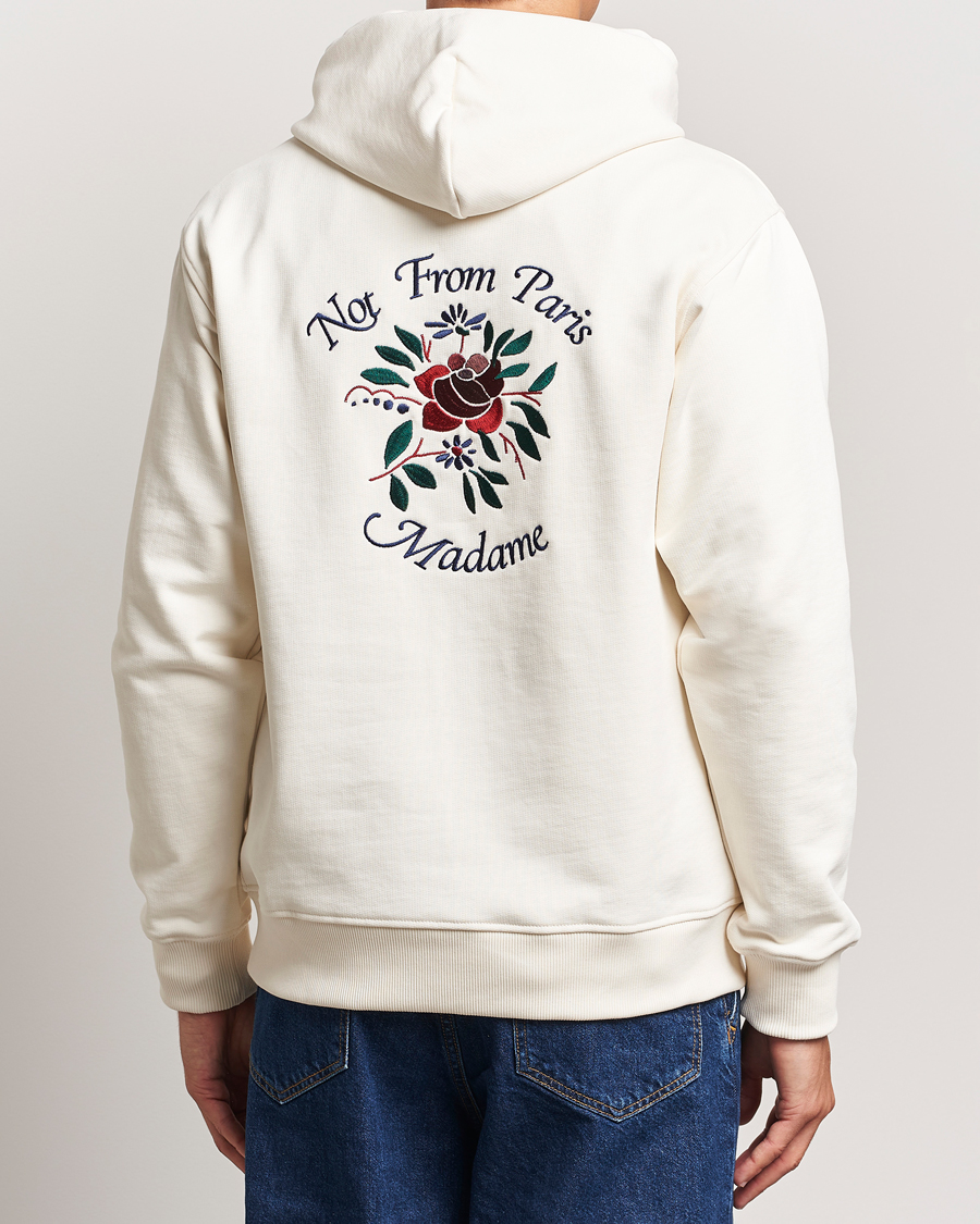 Homme | Pulls Et Tricots | Drôle de Monsieur | Flower Slogan Hoodie Cream