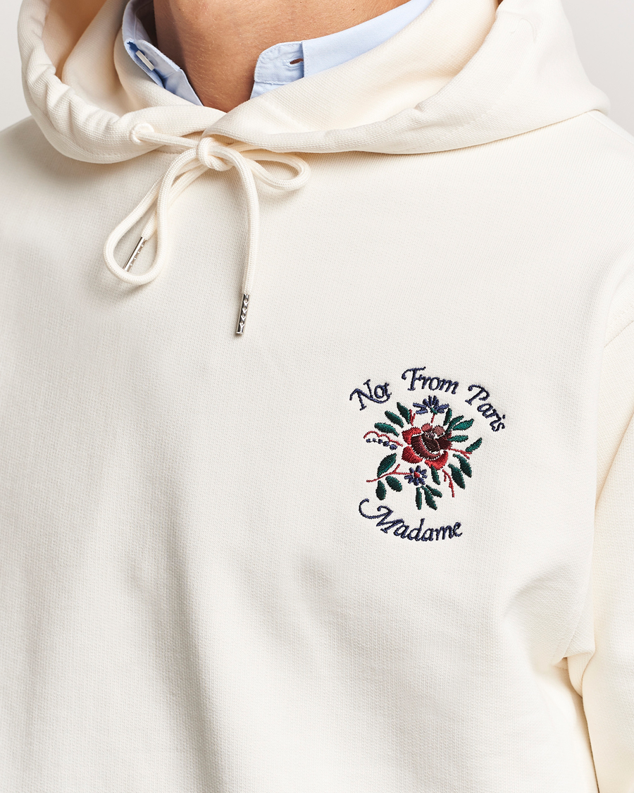 Homme | Pulls Et Tricots | Drôle de Monsieur | Flower Slogan Hoodie Cream