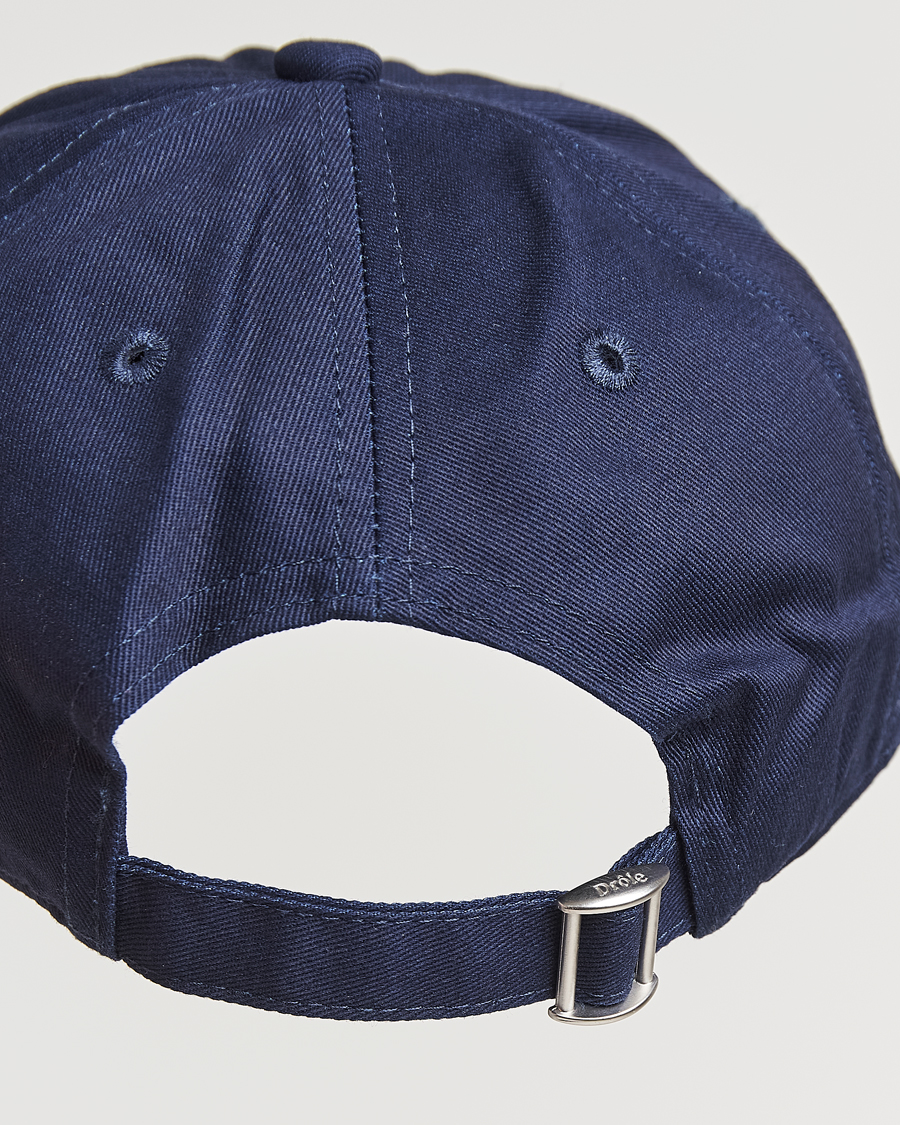 Homme | Drôle de Monsieur Flower Slogan Baseball Cap Dark Navy | Drôle de Monsieur | Flower Slogan Baseball Cap Dark Navy