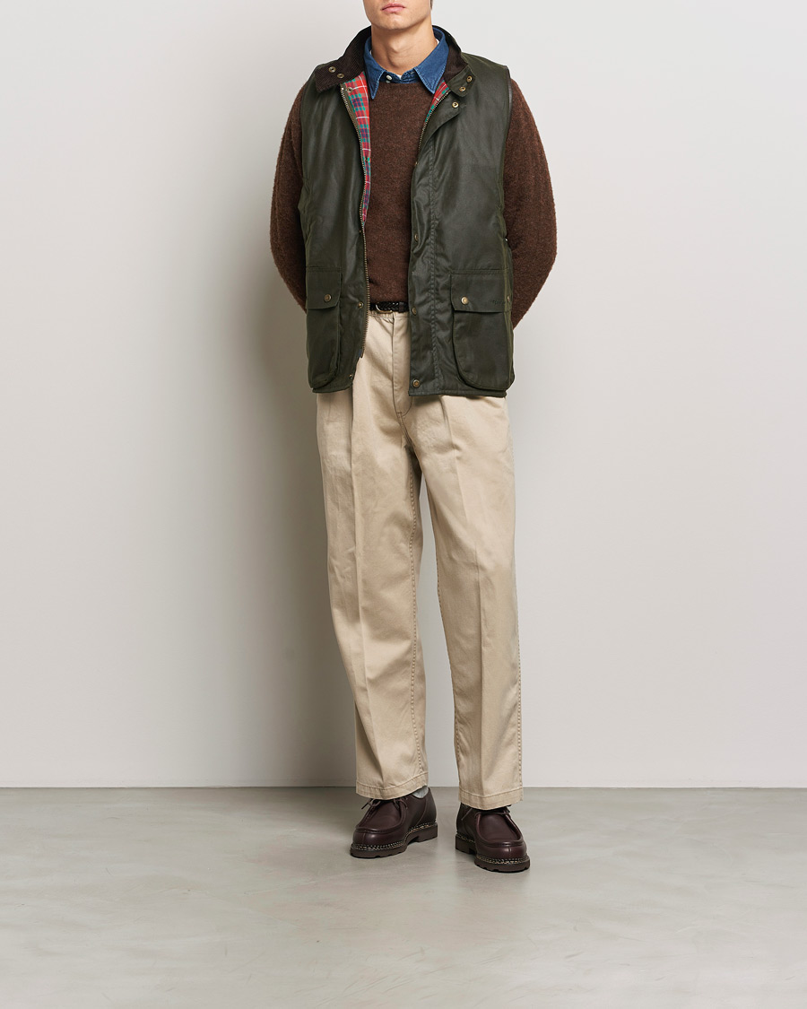 Homme | Manteaux Et Vestes | Baracuta | x Barbour Wax Gilet Olive
