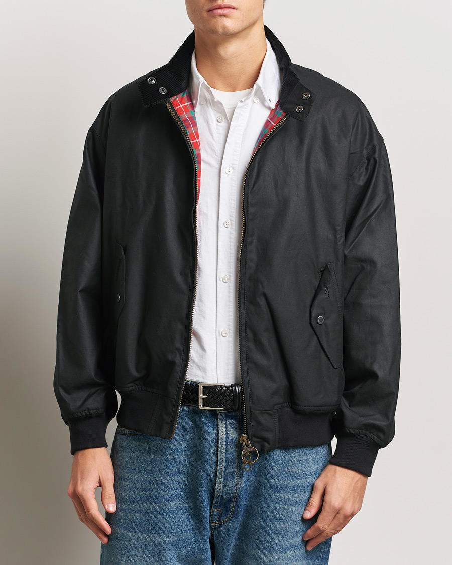 ジャケット・アウター Barbour Baracuta WAX JACKET G9 BLACK XXL Baracuta Baracuta x Barbour Wax Jacket Black - Acheter Baracuta