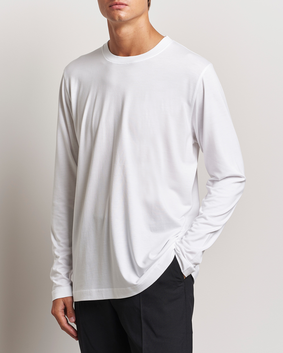 Homme | T-shirts | CDLP | Midweight Long Sleeve T-Shirt White