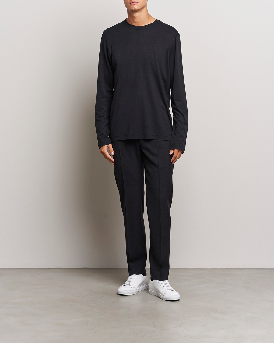 Homme | T-shirts | CDLP | Midweight Long Sleeve T-Shirt Black