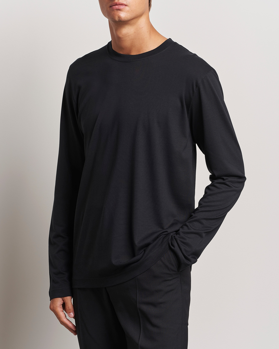Homme | T-shirts | CDLP | Midweight Long Sleeve T-Shirt Black