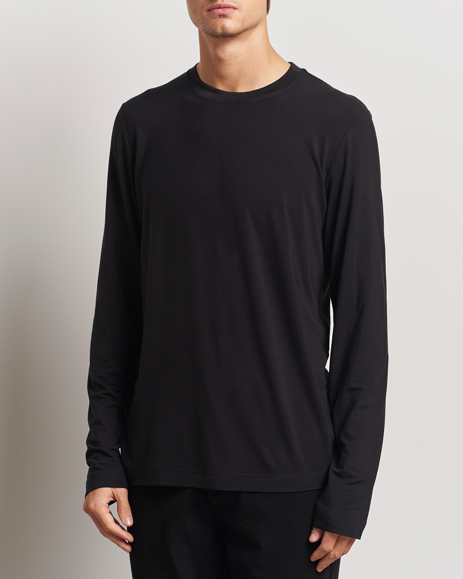 Homme | T-shirts | CDLP | Wool Long Sleeve T-Shirt Black