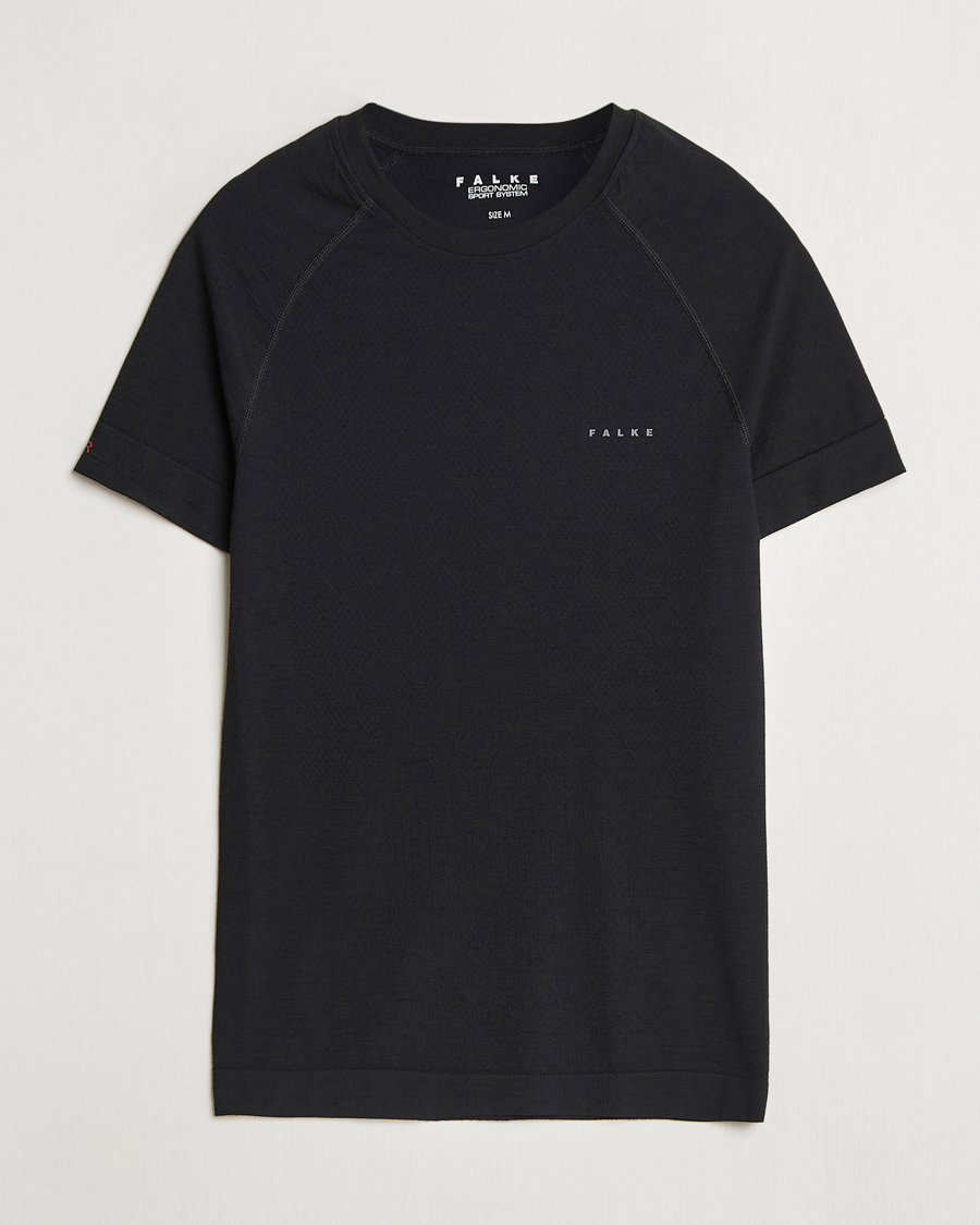 Homme | T-shirts | Falke Sport | Wool Tech Light T-Shirt Black
