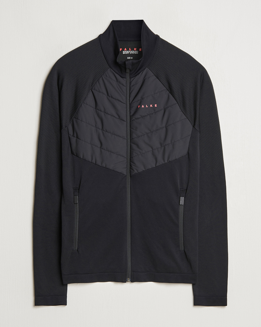 Homme | Pulls Et Tricots | Falke Sport | Running Jacket Black