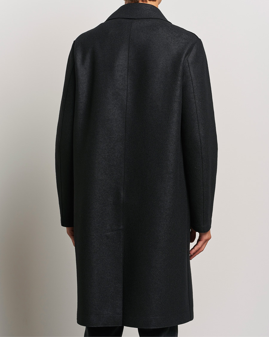 Homme | Manteaux Et Vestes | Harris Wharf London | Pressed Wool Long Peacoat Black
