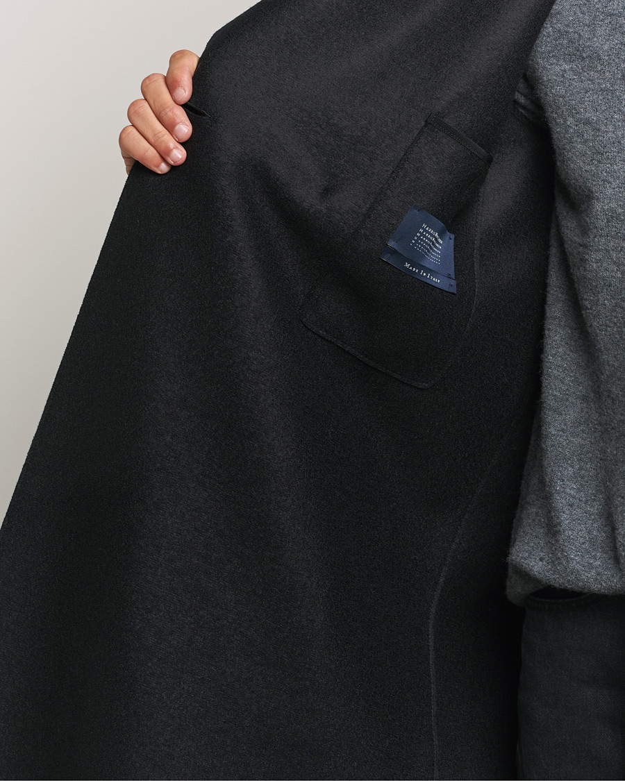 Homme | Manteaux Et Vestes | Harris Wharf London | Pressed Wool Long Peacoat Black