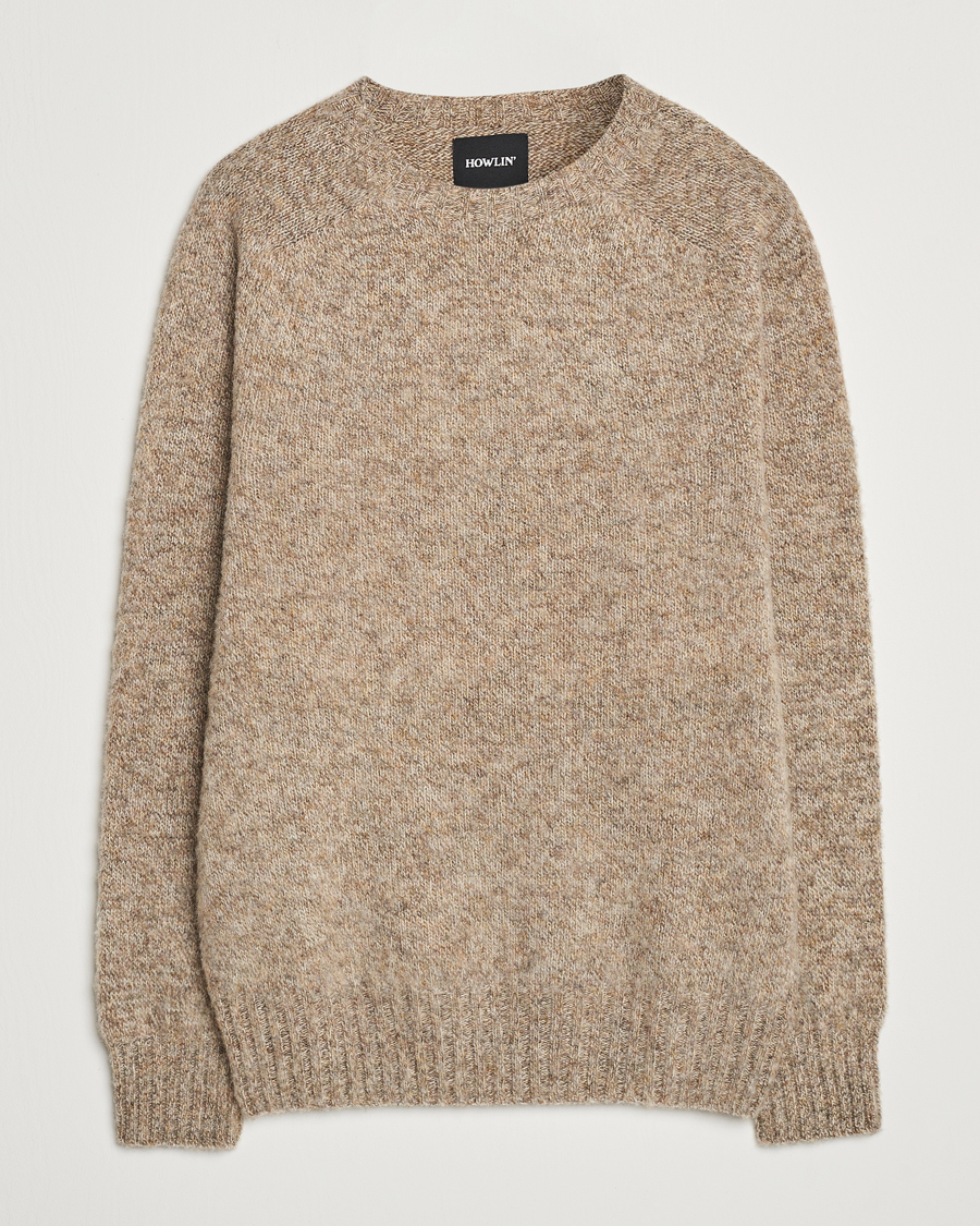 Homme | Pulls Et Tricots | Howlin' | Brushed Wool Sweater Mixed Shrooms