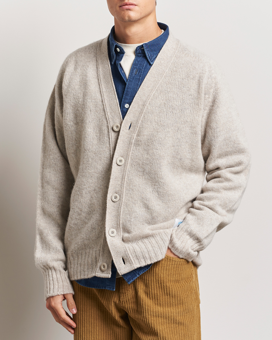 Homme | Pulls Et Tricots | Howlin' | Shaggy Bear Cardigan Cosmic Latte