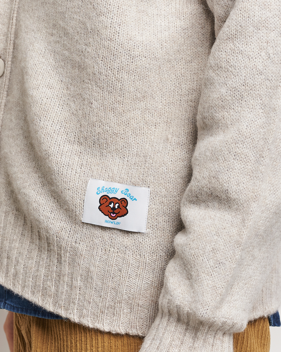 Homme | Pulls Et Tricots | Howlin' | Shaggy Bear Cardigan Cosmic Latte
