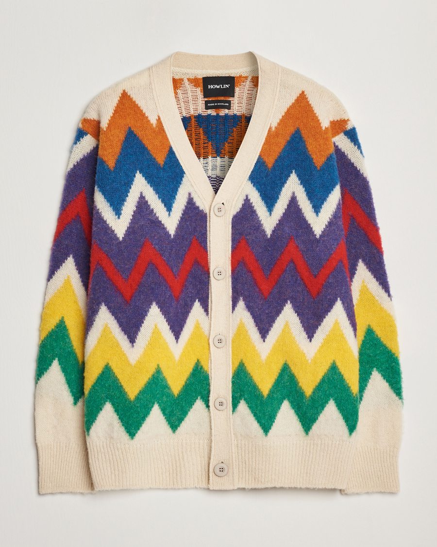 Homme | Pulls Et Tricots | Howlin' | Brushed Wool Cardigan Ecru