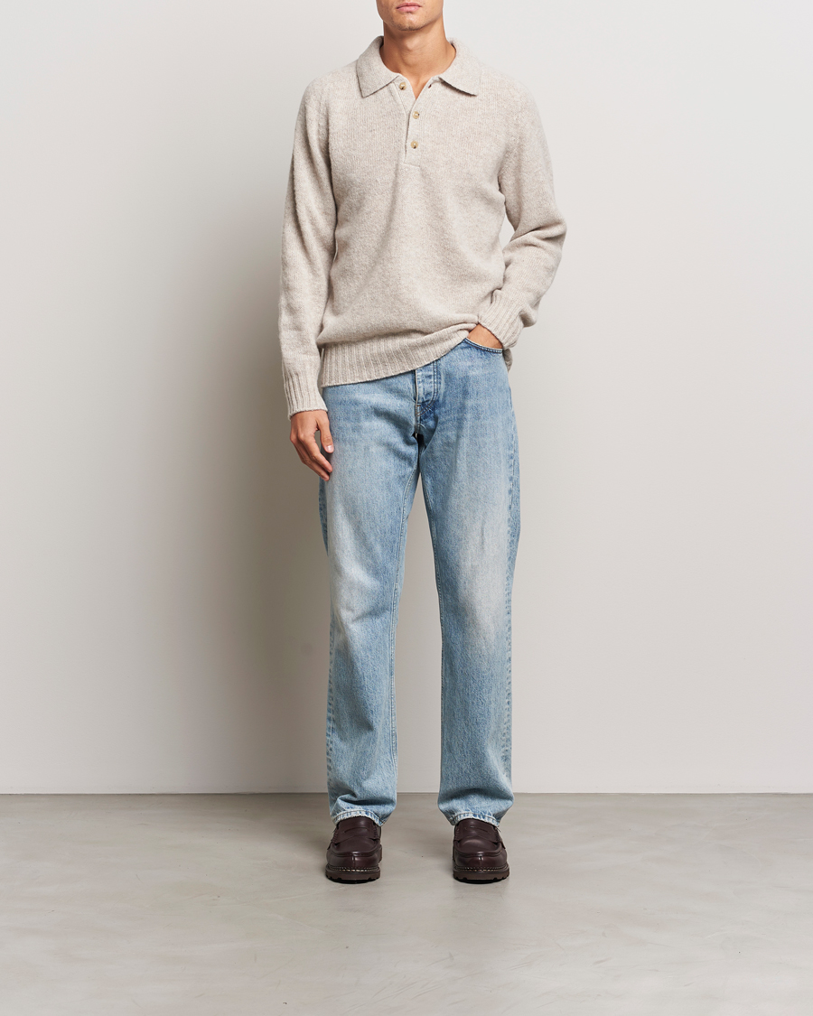 Homme | Pulls Et Tricots | Howlin' | Brushed Wool Polo Cosmic Latte