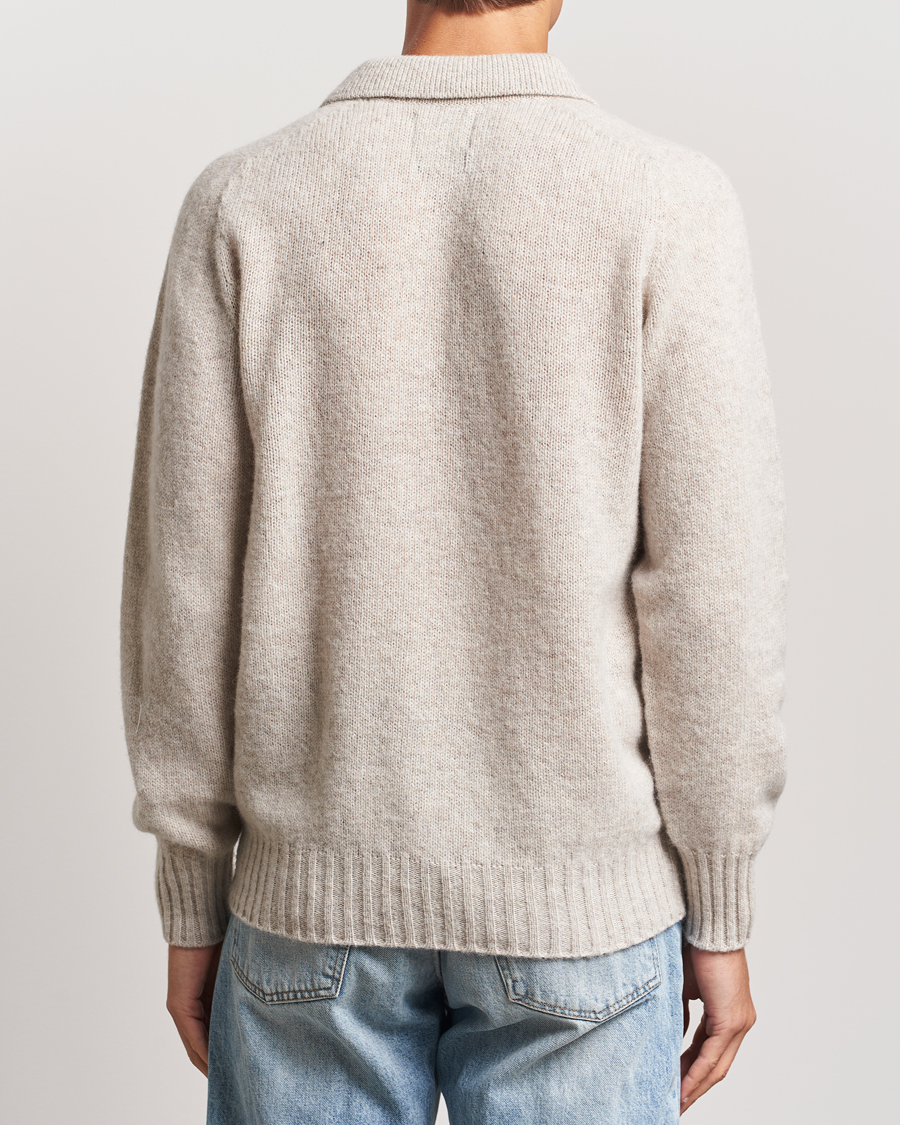 Homme | Pulls Et Tricots | Howlin' | Brushed Wool Polo Cosmic Latte