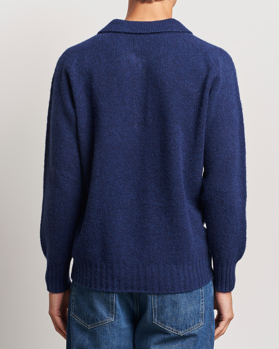Homme | Pulls Et Tricots | Howlin' | Brushed Wool Polo Magic Blue