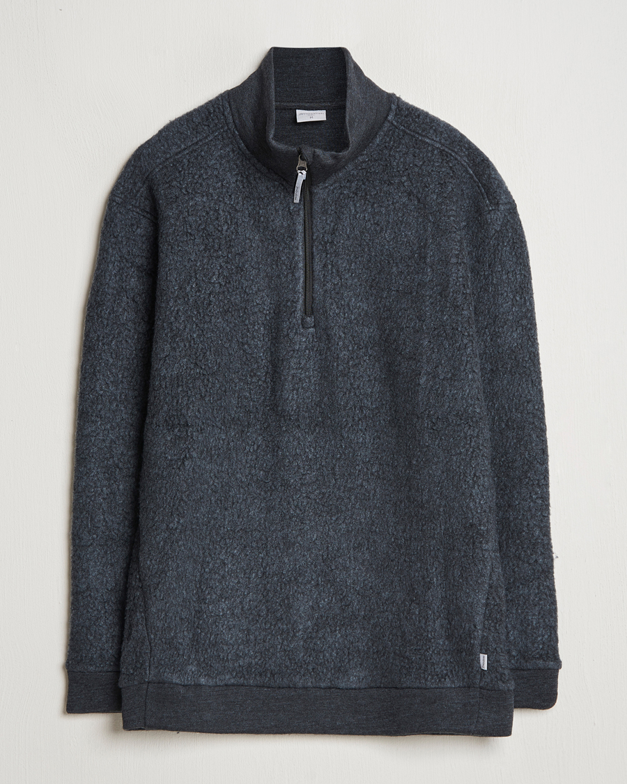 Homme | Pulls Et Tricots | Houdini | Alto Merino Half Zip True Black