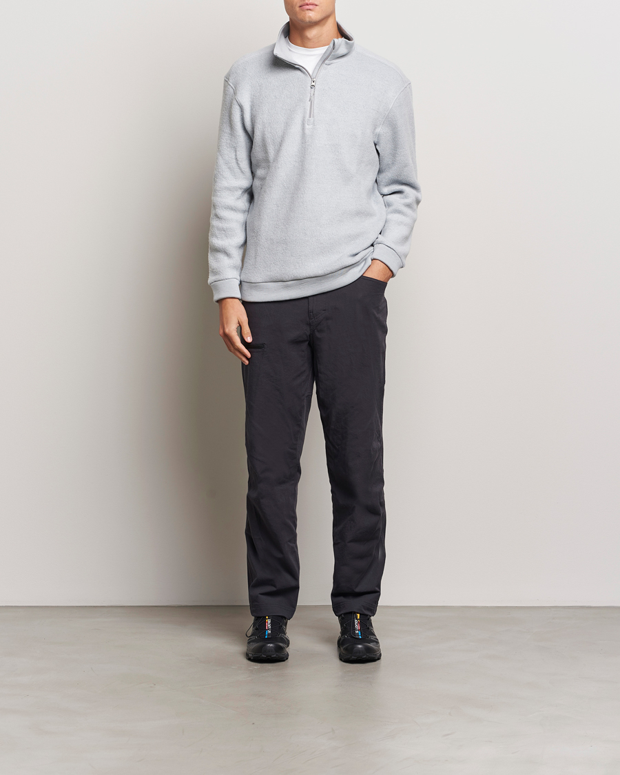 Homme | Pulls Et Tricots | Houdini | Alto Wool/Tencel Half Zip Cloudy Grey