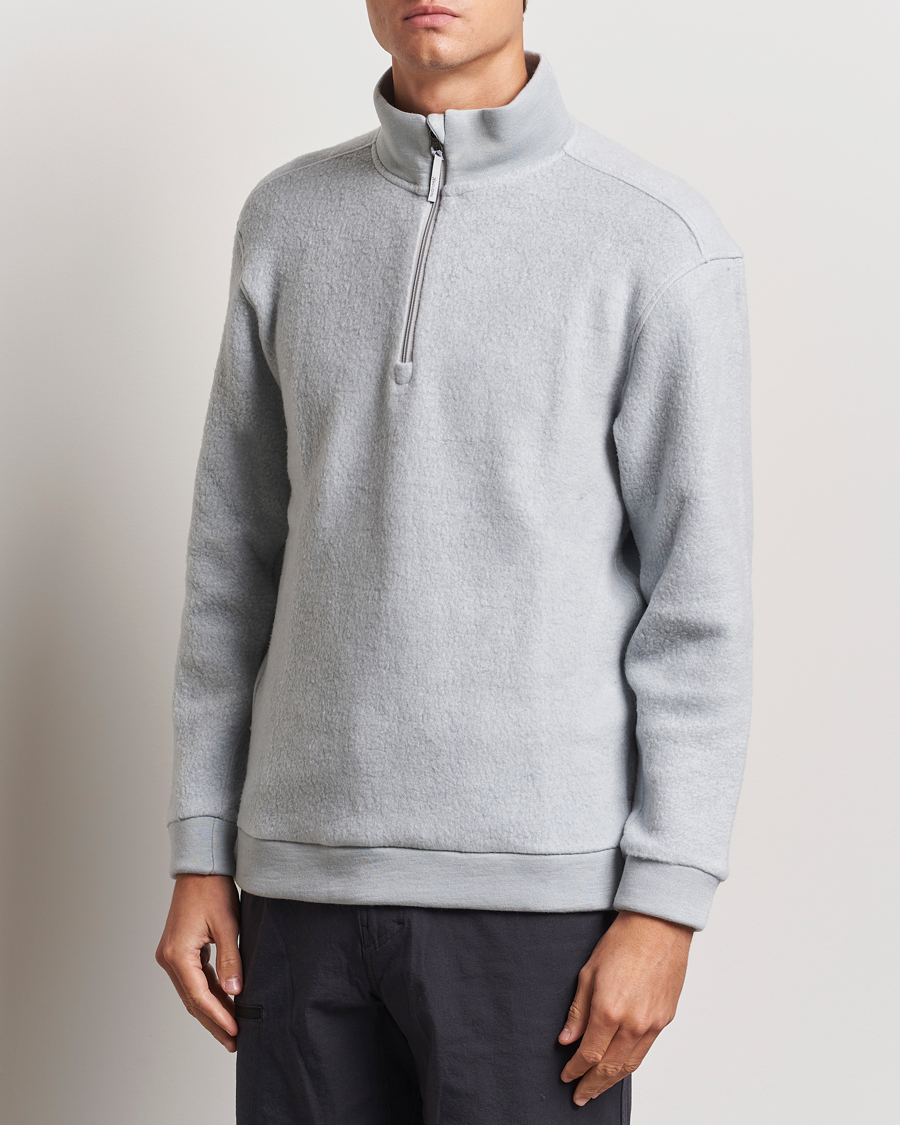 Homme | Pulls Et Tricots | Houdini | Alto Wool/Tencel Half Zip Cloudy Grey