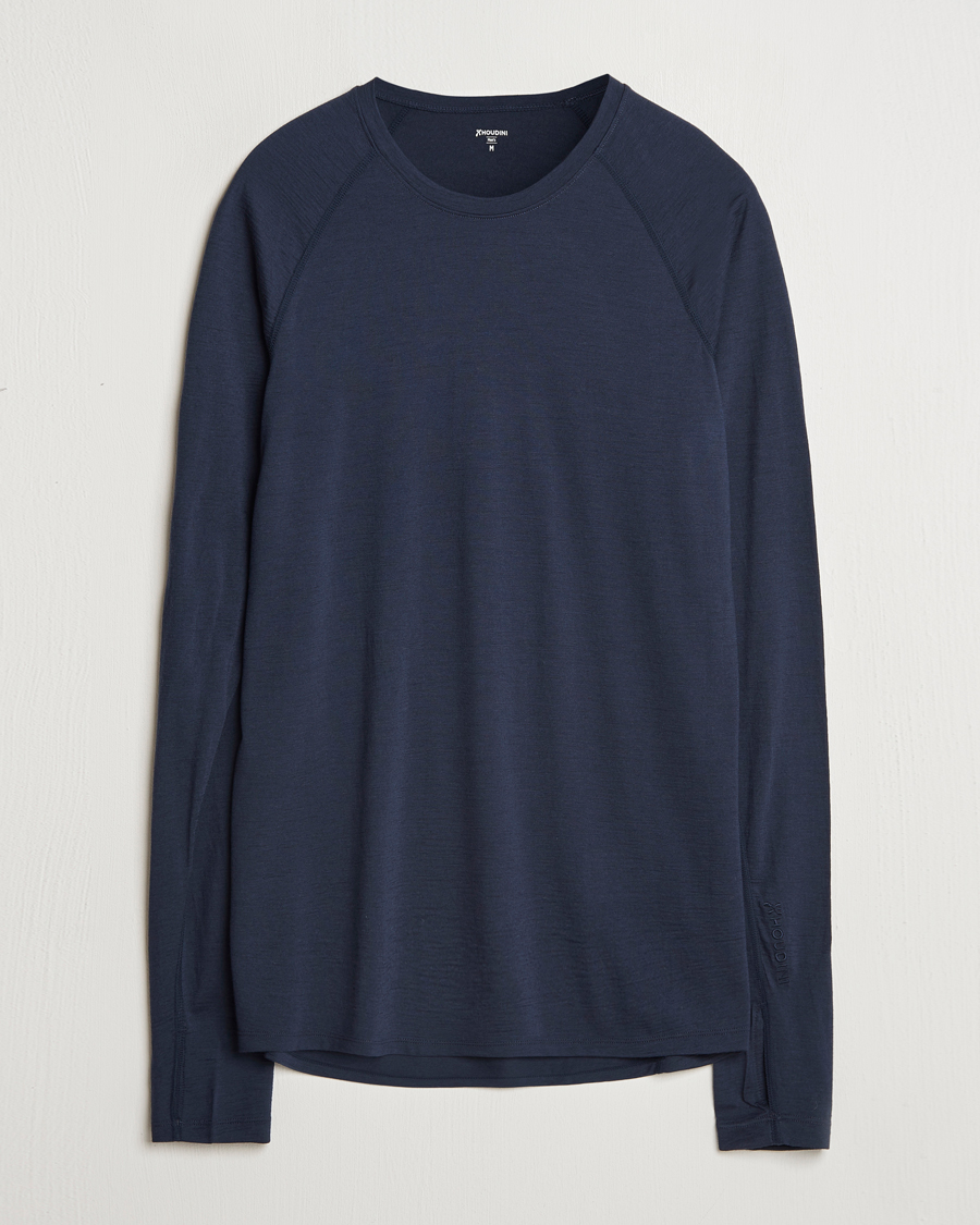 Homme | Pulls Et Tricots | Houdini | Desoli Merino Light Crew Blue Illusion