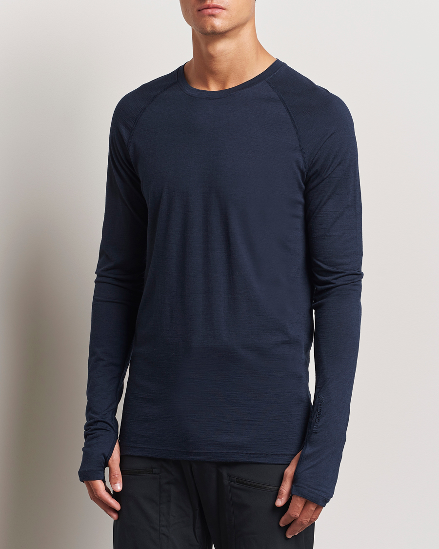 Homme | Pulls Et Tricots | Houdini | Desoli Merino Light Crew Blue Illusion