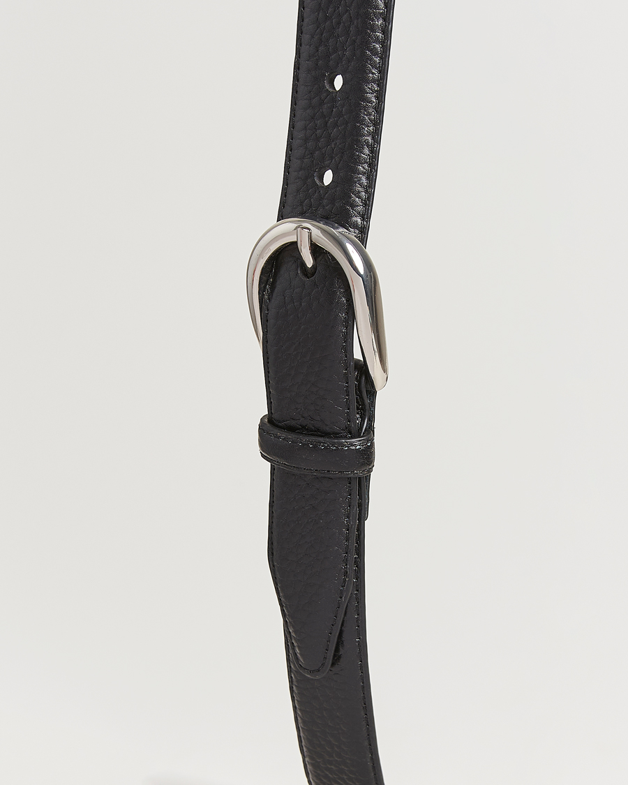 Homme | Ceintures | Loake Shoemakers | Harry Grained Leather Belt Black