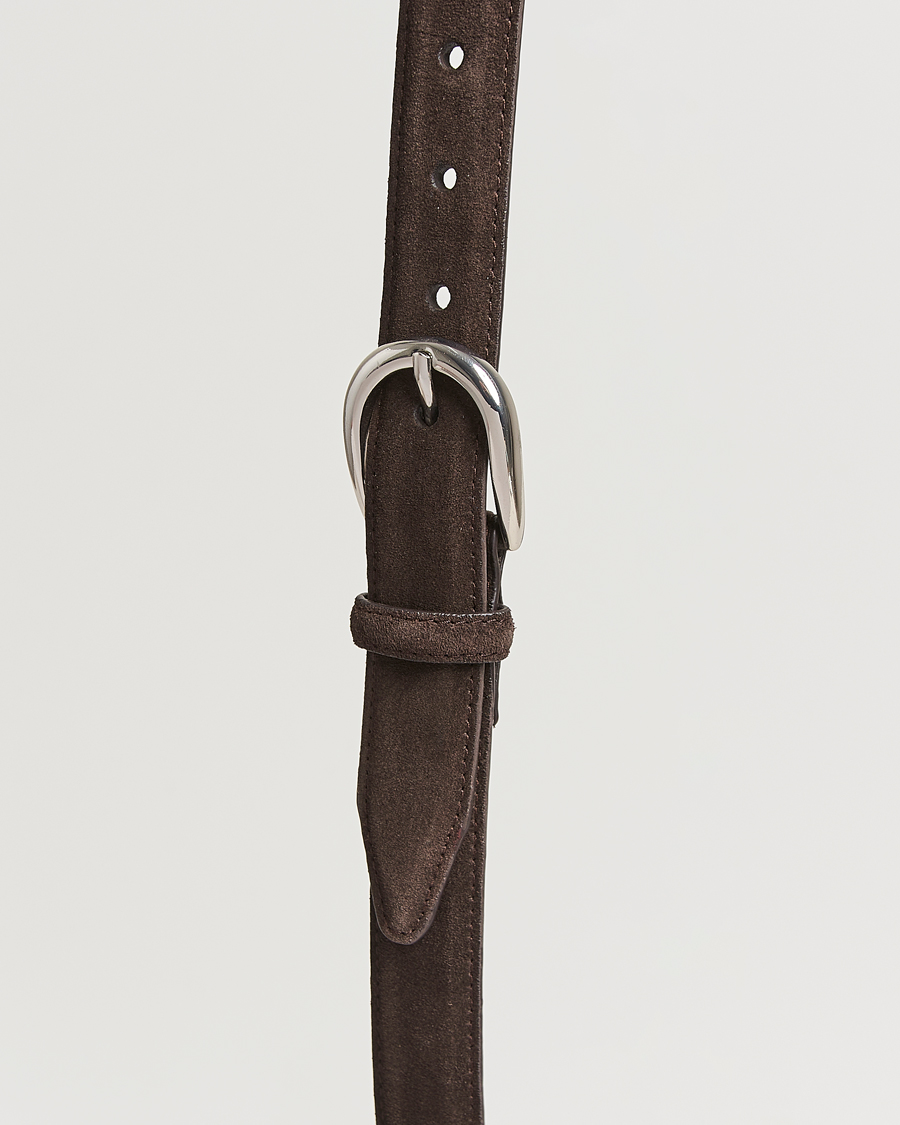Homme | Loake 1880 Harry Suede Belt Dark Brown | Loake 1880 | Harry Suede Belt Dark Brown