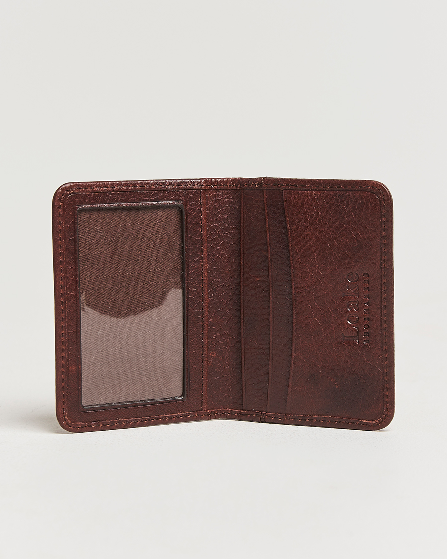 Homme | Portefeuilles | Loake Shoemakers | Fenchurch Grained Leather Card Holder Dark Brown