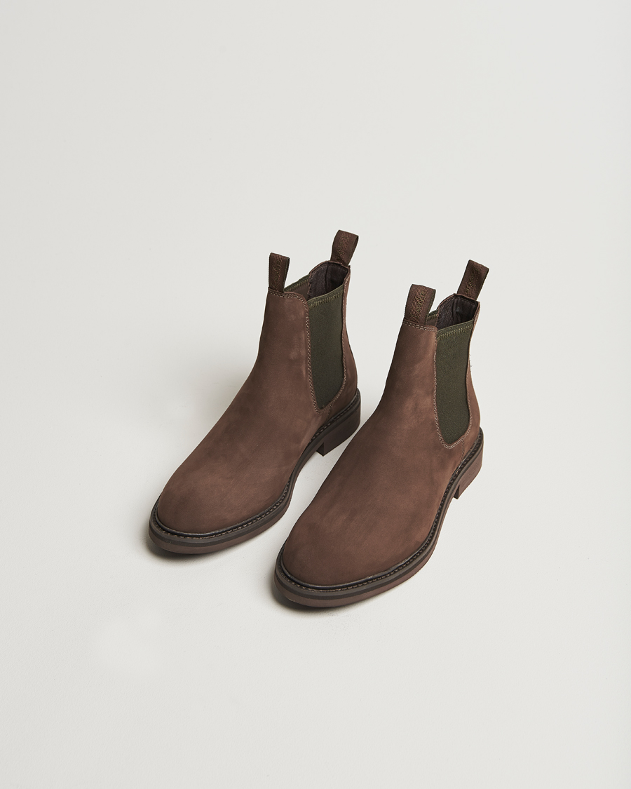 Homme | Bottes | Loake Shoemakers | Ducksworth Waterproof Chelsea Boot Brown Nubuck