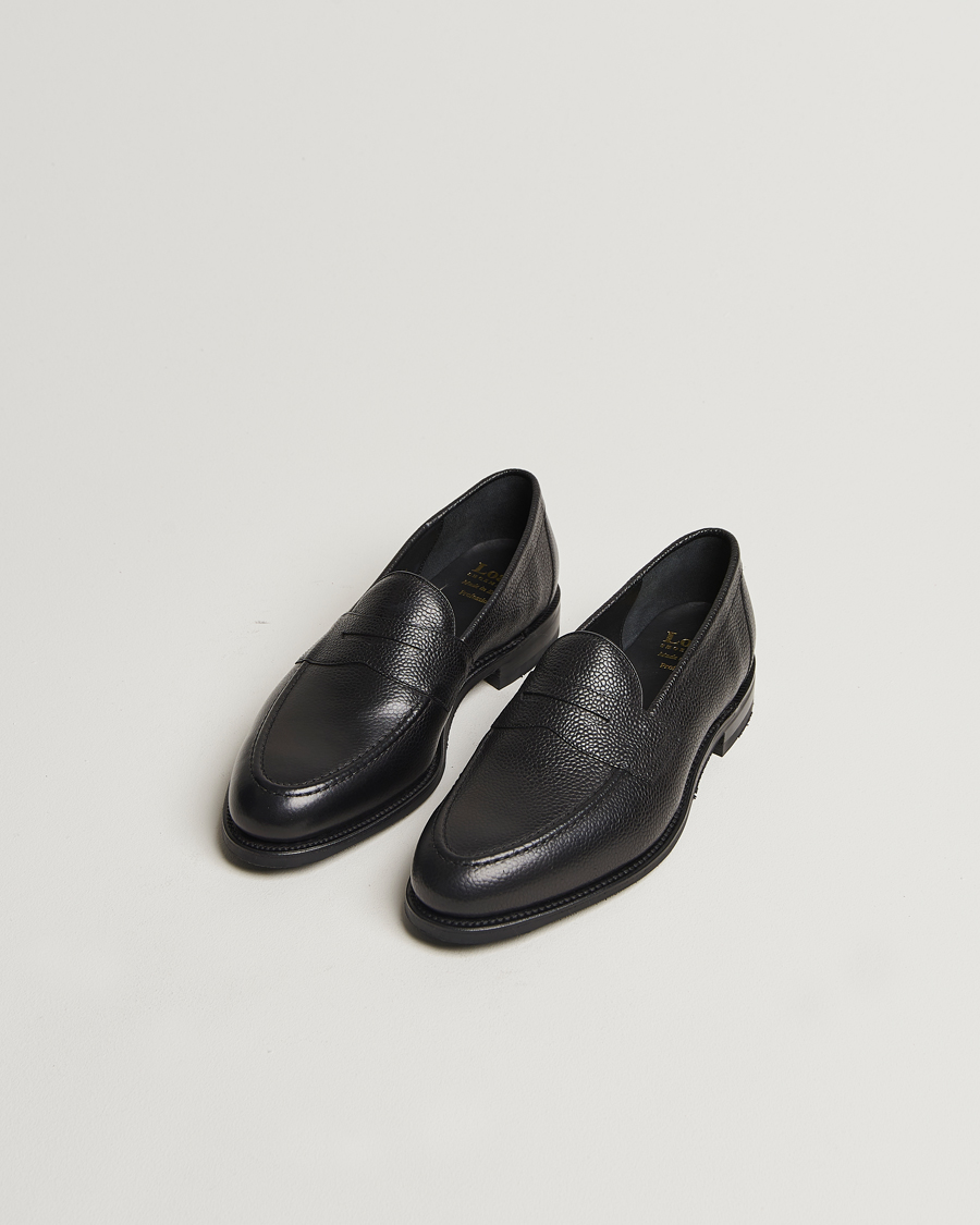 Homme | Loafers | Loake Shoemakers | Imperial Grained Penny Loafer Black