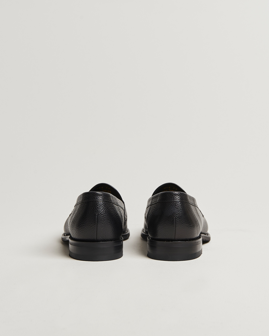 Homme | Loafers | Loake Shoemakers | Imperial Grained Penny Loafer Black