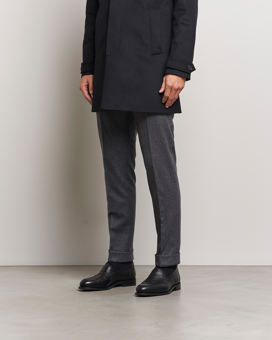 Homme | Loafers | Loake Shoemakers | Imperial Grained Penny Loafer Black