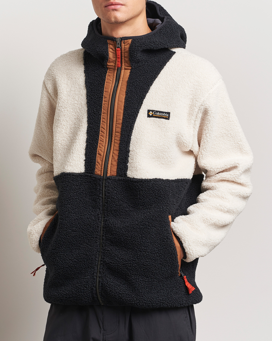 Homme | Pulls Et Tricots | Columbia | Backbowl Full Zip Fleece Hoodie Chalk/Black